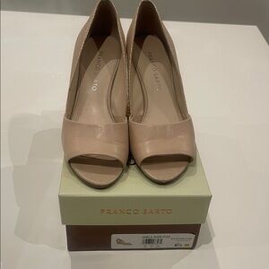 Franco Sarto Blush Peep Toe Heels